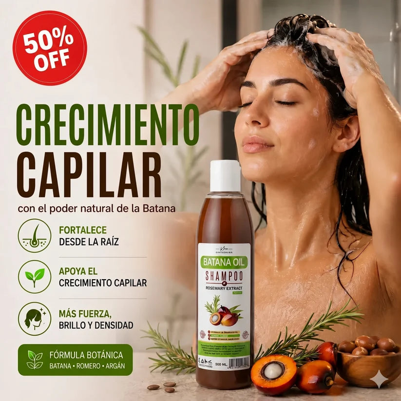 Champú Anticaída Batana — Frena la Caída y Fortalece desde la Raíz