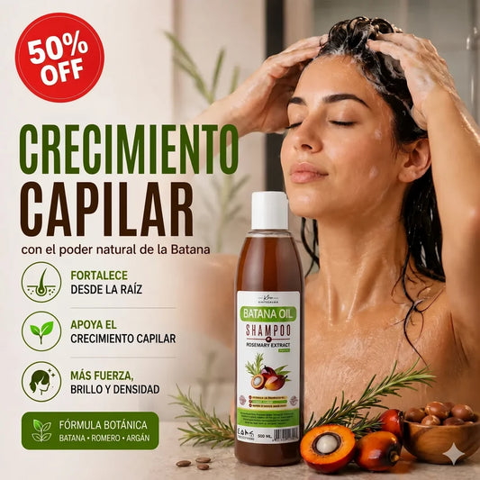 Champú Anticaída Batana — Frena la Caída y Fortalece desde la Raíz