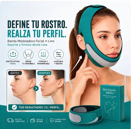 Faja Facial ANTIPAPADA - Redefine tu Contorno Facial y Suaviza arrugas Sin Cirugías